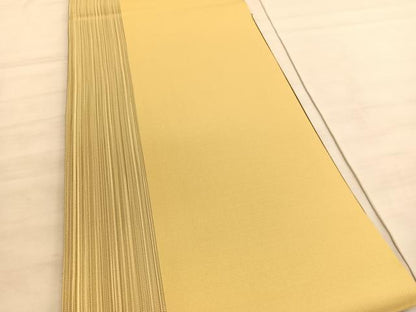 平和屋着物●両面　全通柄袋帯　横段文　金糸　正絹　逸品　BAAV5924hv