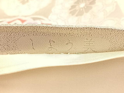 平和屋着物◎六通柄袋帯 唐織 しよう美 宝相華更紗花文 九百錦 プラチナ箔 正絹 逸品 BAAV5777hv