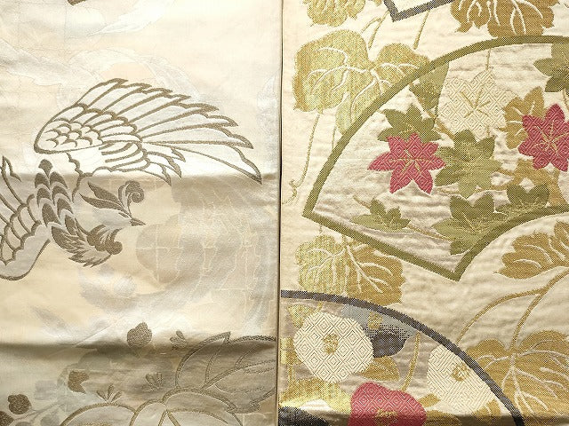平和屋本店■袋帯 西陣 まとめて100点 鳳凰 向かい鶴 向かい蝶 花柄 佐賀錦 金銀糸 など 着用可能多数 未使用品あり 全て正絹 se3751