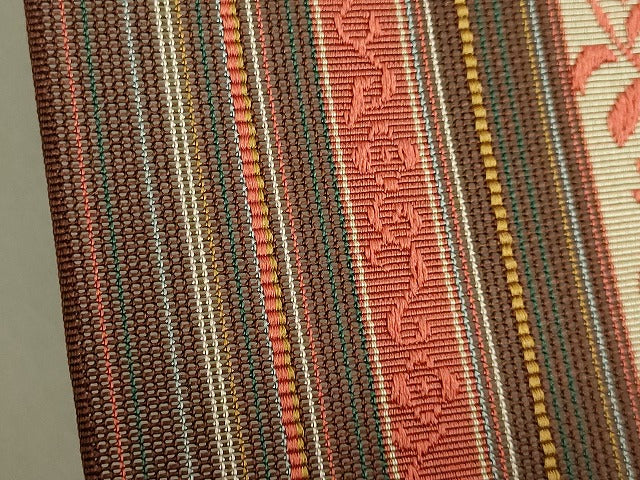 平和屋着物＊極上 夏物 本場筑前博多織 八寸名古屋帯 紗献上 逸品 DZAA9804kh5