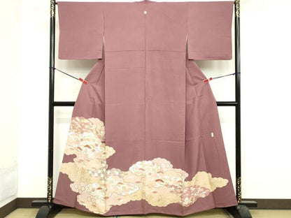 平和屋着物■豪華色留袖　作家物　雲重ね吉祥文　金彩　正絹　逸品　DAAY3924cd