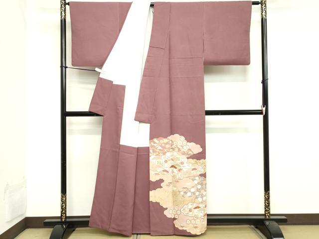 平和屋着物■豪華色留袖　作家物　雲重ね吉祥文　金彩　正絹　逸品　DAAY3924cd
