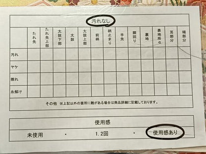 平和屋着物◎六通柄袋帯 唐織 亀甲花文 金銀糸 正絹 逸品 CAAY1165qv
