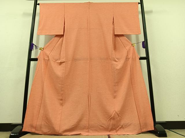 平和屋着物▽江戸小紋 単衣 立波文 正絹 逸品 AABC3199jh