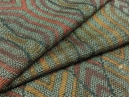 平和屋着物▽上質な紬 単衣 立涌文 正絹 逸品 AABC6773jh