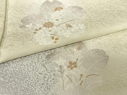 平和屋着物●訪問着 舞花文 暈し染め 金彩 正絹 逸品 AABC0175zg