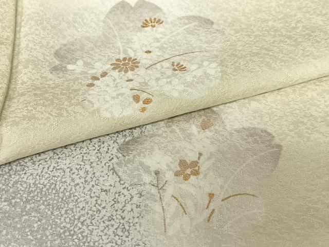 平和屋着物●訪問着 舞花文 暈し染め 金彩 正絹 逸品 AABC0175zg