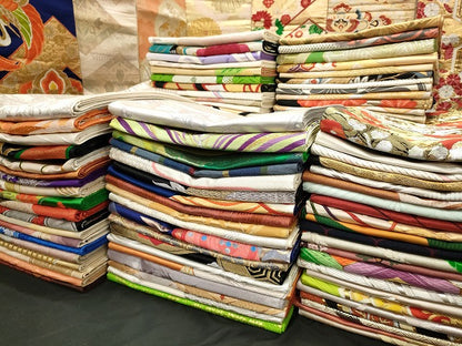 平和屋本店■袋帯 西陣 まとめて100点 鶴 蝶 更紗 花柄 宝相華 佐賀錦 金銀糸 など 着用可能多数 未使用品あり 全て正絹 se3761