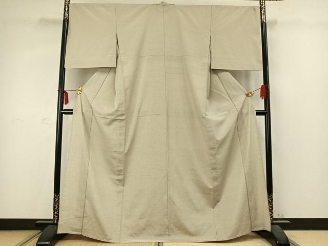 平和屋着物▽本塩沢 単衣 霞文 正絹 逸品 AABC3780fy