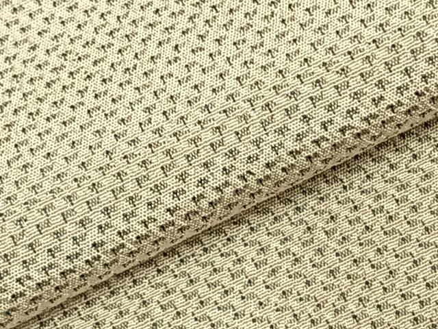 平和屋着物▽本塩沢 単衣 霞文 正絹 逸品 AABC3780fy