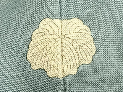 平和屋着物▽訪問着 単衣 草花文 正絹 逸品 AABC3786fy