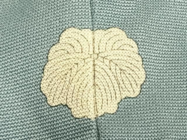 平和屋着物▽訪問着 単衣 草花文 正絹 逸品 AABC3786fy