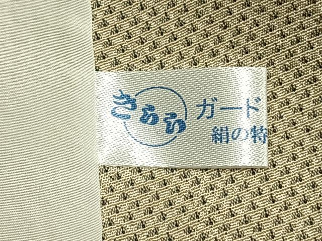 平和屋着物▽本塩沢 単衣 霞文 正絹 逸品 AABC3780fy