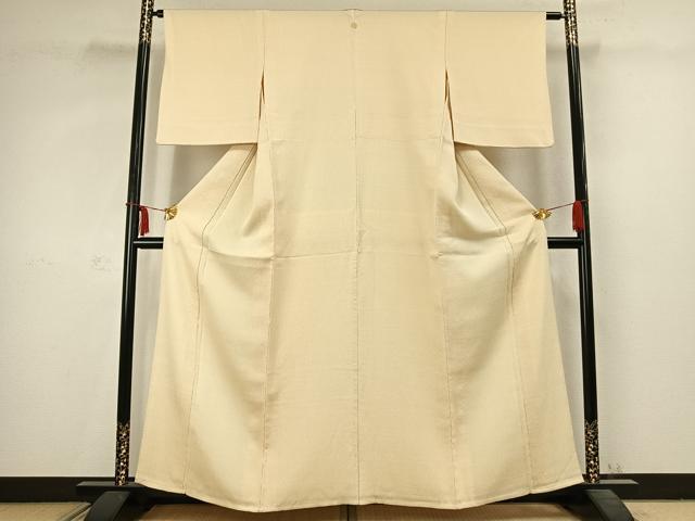 平和屋着物▽上質な小紋 単衣 杢目文 正絹 逸品 AABC3782fy