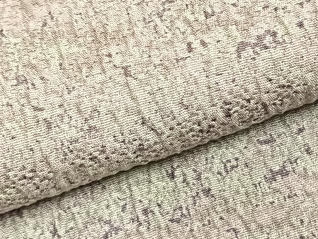 平和屋着物▽上質な小紋 単衣 霞文 正絹 逸品 AABC3771fy