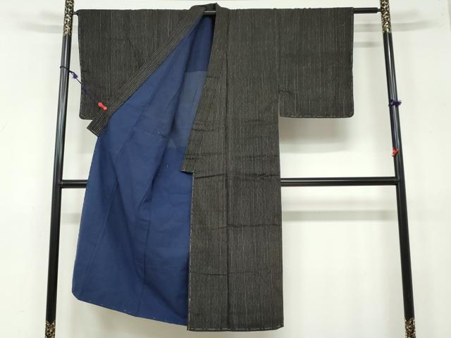 平和屋着物●男性　紬　抽象文様　正絹　逸品　未使用　DAAY5508ud