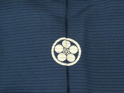 平和屋着物＊夏物 色無地 絽 鉄御納戸色 正絹 逸品 AABC6932jd