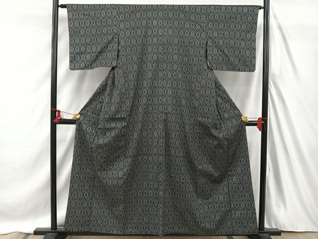 平和屋着物■上質な紬　遠州椿　正絹　逸品　AABC3155uw