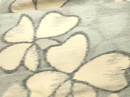 平和屋着物●九寸名古屋帯　紬地　舞花文　正絹　逸品　DAAY8049cm