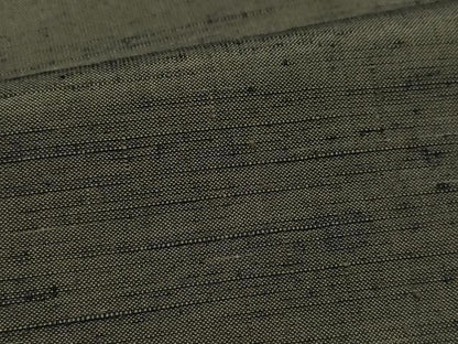 平和屋着物●男性　紬　アンサンブル　涅色　正絹　逸品　CAAZ8081vf
