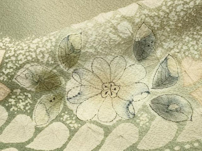 平和屋着物●訪問着　作家物　辻が花　絞り　暈し染め　正絹　逸品　未使用　CAAY8354gh