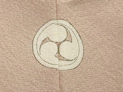 平和屋着物●上質な色無地　灰桜色　正絹　逸品　CAAY8374gh