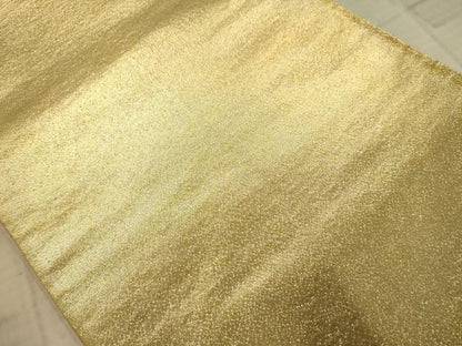 平和屋着物◎全通柄袋帯　螺鈿花ごのみ　金糸　正絹　逸品　AABC3048dt