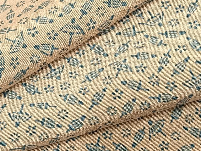 平和屋着物▽上質な小紋 単衣 番傘 正絹 逸品 AABC3846fy