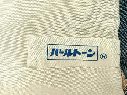 平和屋着物▽上質な小紋 単衣 番傘 正絹 逸品 AABC3846fy
