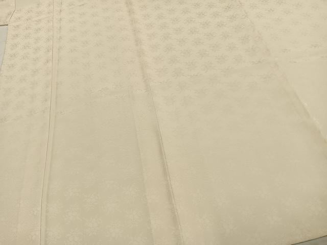 平和屋着物▽撫松庵 色無地 単衣 草花地紋 砥粉色 洗える着物 AABC3856fy
