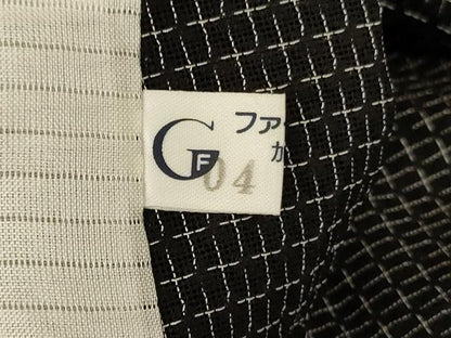 平和屋着物＊夏物 小紋 紗 十字絣文 正絹 逸品 AABC9377jd