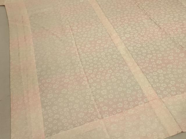平和屋着物＊夏物 長襦袢 絽 舞桜文 暈し染め 正絹 逸品 AABC9392jd