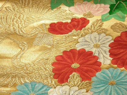 平和屋本店■袋帯 西陣 まとめて100点 向かい鳳凰 鶴 向かい蝶 花柄 宝相華 相良刺繍 金銀糸 など 未使用品あり 全て正絹 se3773
