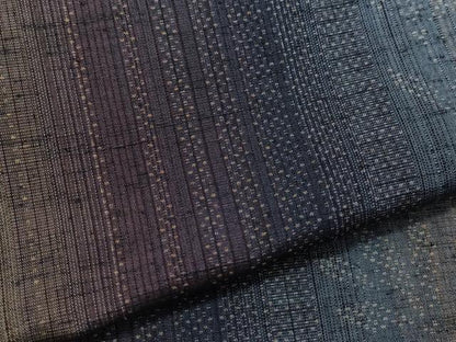 平和屋着物●本場真綿絢結城紬 枝葉文 証紙付き 正絹 逸品 CAAZ8093vf