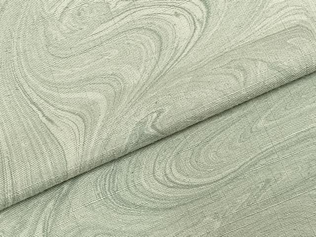平和屋着物▽上質な小紋 単衣 作家物 紬地 墨流し文様 正絹 逸品 AABC3981fy