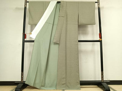 平和屋着物▽江戸小紋 単衣 角通し 正絹 逸品 AABC3991fy