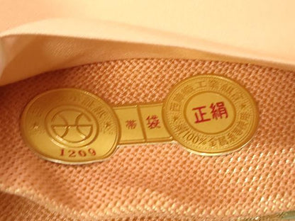 平和屋着物▼西陣　六通柄袋帯　楽器扇面花文　金糸　証紙付き　正絹　逸品　CAAZ6728dy
