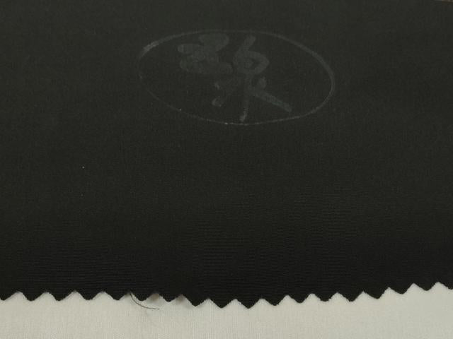 平和屋着物＊夏物　黒紋付　黒反物　着尺　絽　五泉　深泥黒　逸品　未使用　DAAW8176zzz