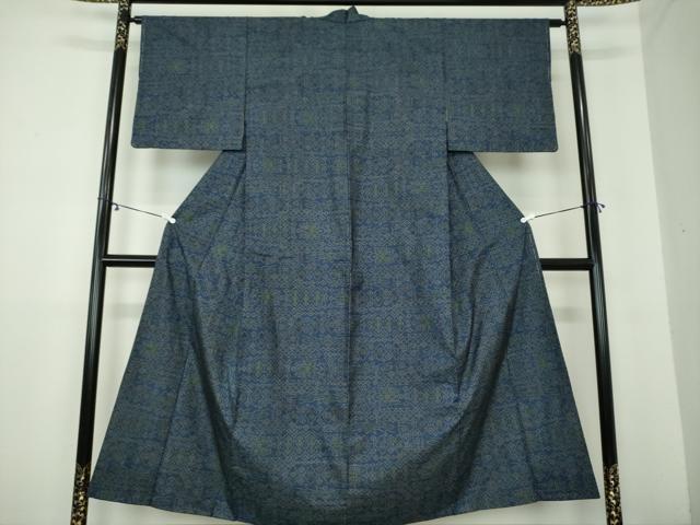 平和屋着物●本場大島紬 7マルキ 横段花文 正絹 逸品 DAAY1992ps
