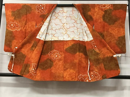 平和屋着物■道行コート　絞り　霞花文　暈し染め　反端付き　正絹　逸品　CAAY8631ua