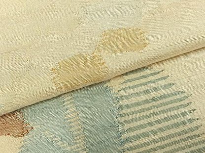 平和屋着物▽訪問着 単衣 紬地 樹林文 大丸扱い 正絹 逸品 未使用 AABC4056fy