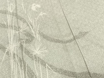 平和屋着物▽訪問着 無双 紗袷 紗×絽 草花文 正絹 逸品 未使用 AABC4043fy