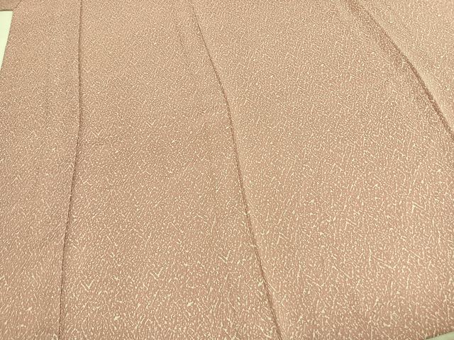 平和屋着物▽上質な小紋　単衣　霞文　正絹　逸品　AABC4063fy