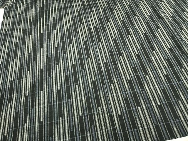 平和屋着物▽上質な紬 単衣 抽象文様 正絹 逸品 AABC4059fy