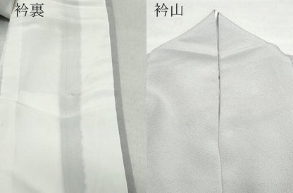 平和屋着物●上質な色無地 牡丹鼠色 正絹 逸品 CAAZ8039vf