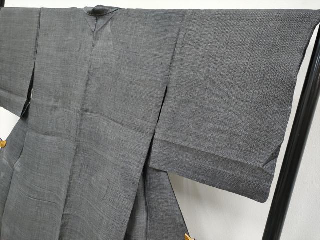 平和屋本店＊極上　夏物　石川県指定無形文化財　能登上布　本麻手織上布　100亀甲　総詰め　檳榔子染色地　逸品　未使用　CYAA3694s5