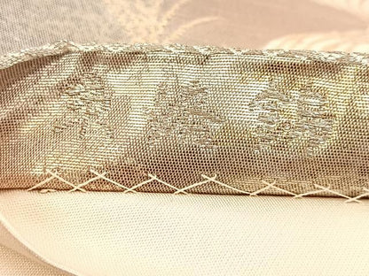 平和屋着物◎六通柄袋帯 流水秋草文 京洛錦 二重引箔 金銀糸 正絹 逸品 BAAV6478yc