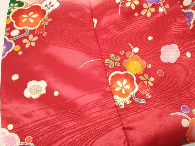 平和屋着物[]女の子　子供　被布　枝梅花文　暈し染め　金彩　洗える着物　DAAY3161ma