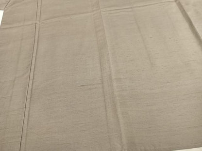 平和屋着物▽男性 色紋付 単衣 紬地 潤色 正絹 逸品 未使用 AABC4085fy