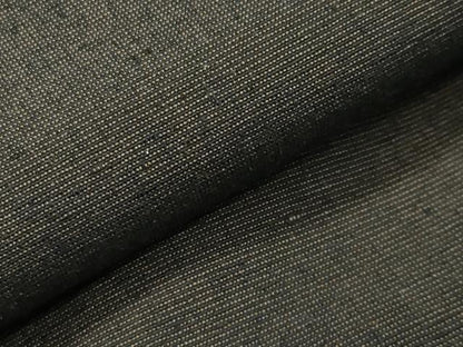 平和屋着物●男性　紬　アンサンブル　憲法黒茶色　正絹　逸品　CABA1238gh